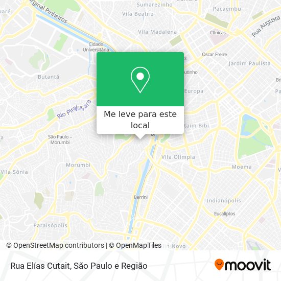 Rua Elías Cutait mapa