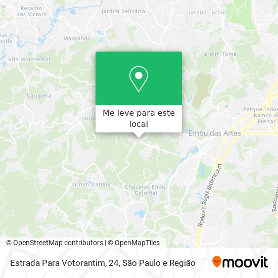 Estrada Para Votorantim, 24 mapa