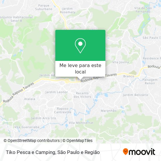 Tiko Pesca e Camping mapa