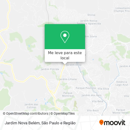 Jardim Nova Belém mapa