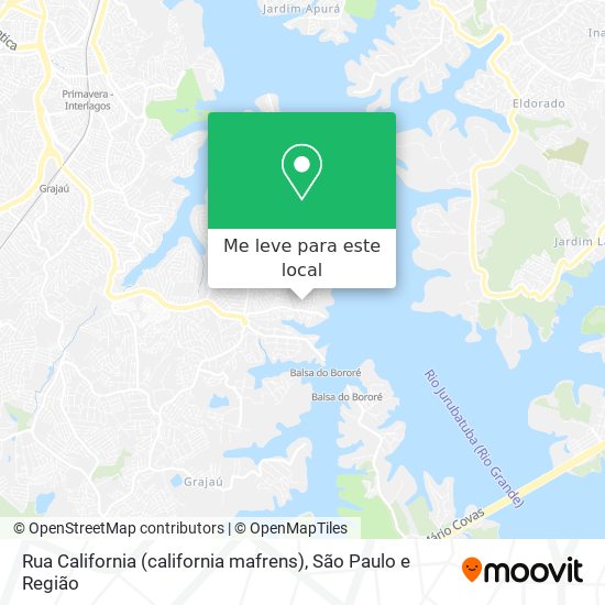 Rua California (california mafrens) mapa