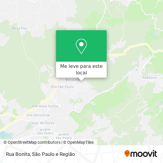 Rua Bonita mapa