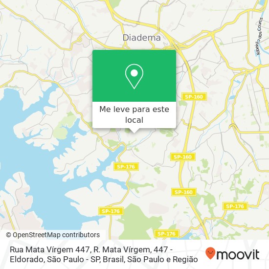 Rua Mata Vírgem 447, R. Mata Vírgem, 447 - Eldorado, São Paulo - SP, Brasil mapa