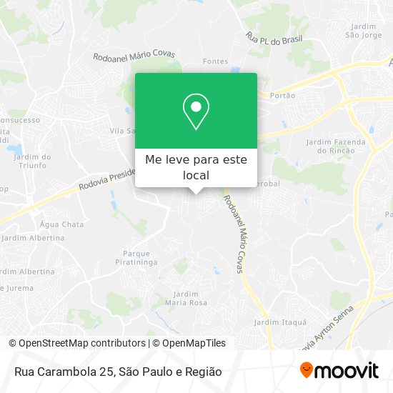 Rua Carambola 25 mapa
