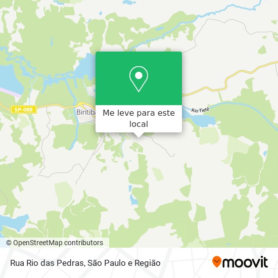 Rua Rio das Pedras mapa