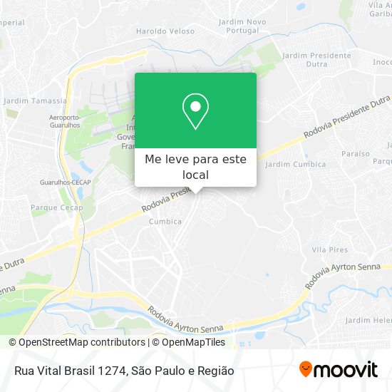 Rua Vital Brasil 1274 mapa