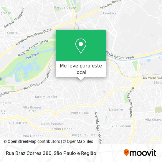Rua Braz Correa 380 mapa