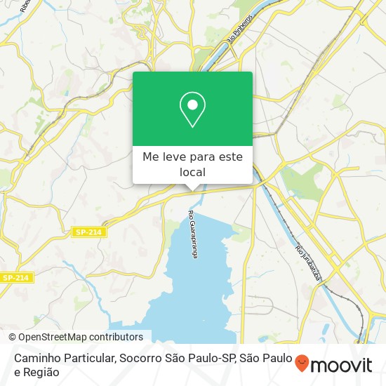 Caminho Particular, Socorro São Paulo-SP mapa