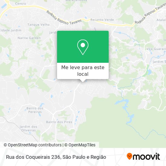 Rua dos Coqueirais 236 mapa