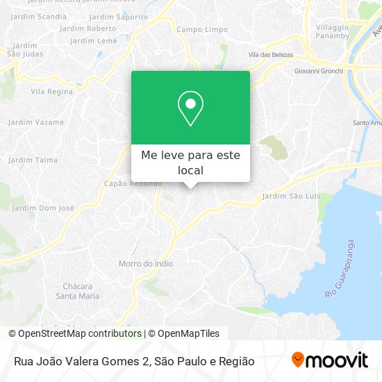 Rua João Valera Gomes 2 mapa