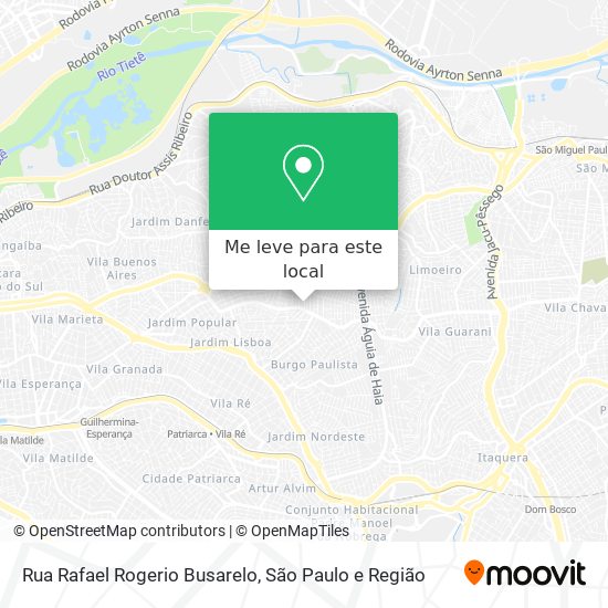 Rua Rafael Rogerio Busarelo mapa