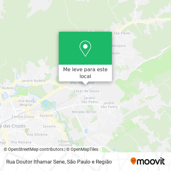 Rua Doutor Ithamar Sene mapa