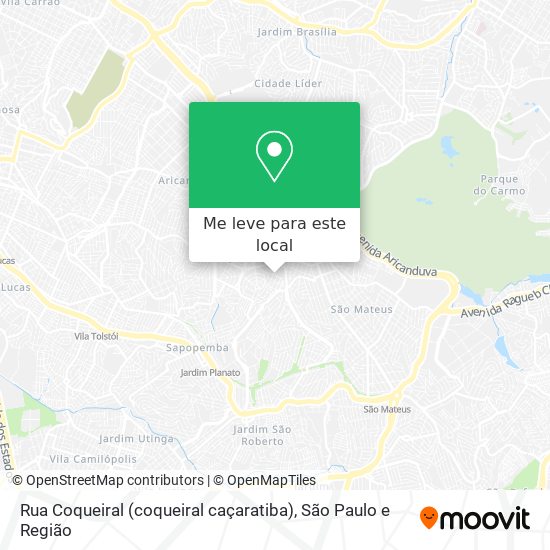 Rua Coqueiral (coqueiral caçaratiba) mapa