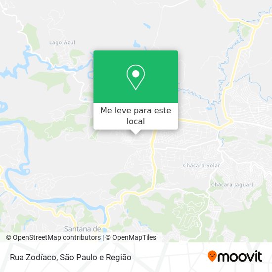 Rua Zodíaco mapa