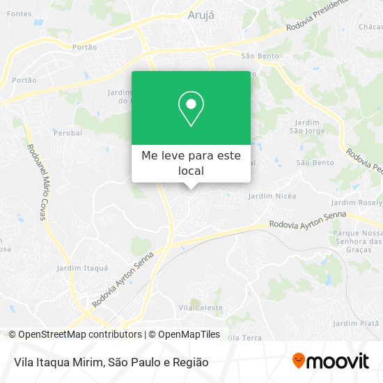 Vila Itaqua Mirim mapa