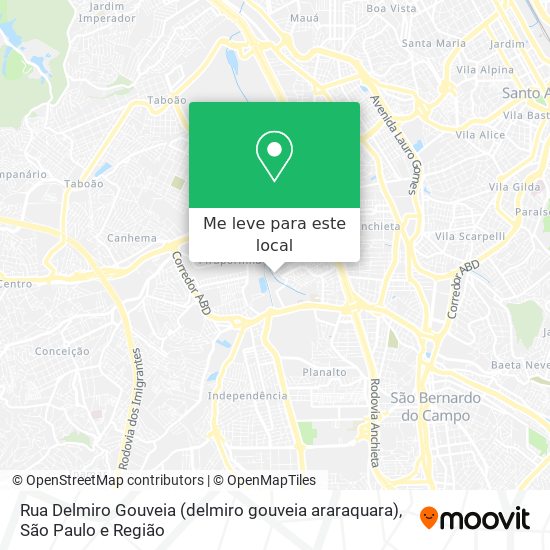 Rua Delmiro Gouveia (delmiro gouveia araraquara) mapa