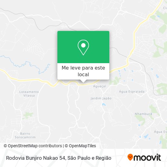 Rodovia Bunjiro Nakao 54 mapa