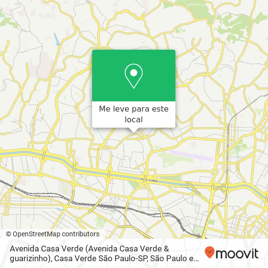 Avenida Casa Verde (Avenida Casa Verde & guarizinho), Casa Verde São Paulo-SP mapa