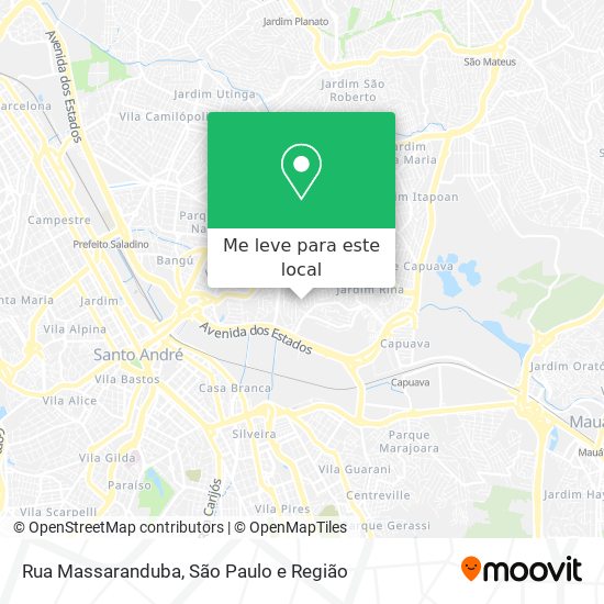 Rua Massaranduba mapa