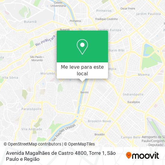 Avenida Magalhães de Castro 4800, Torre 1 mapa