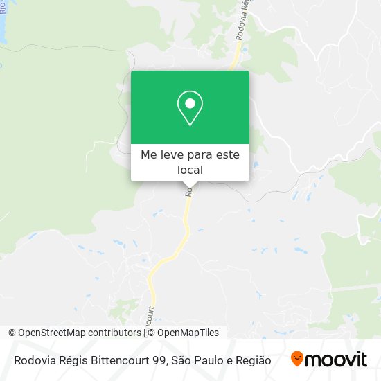 Rodovia Régis Bittencourt 99 mapa