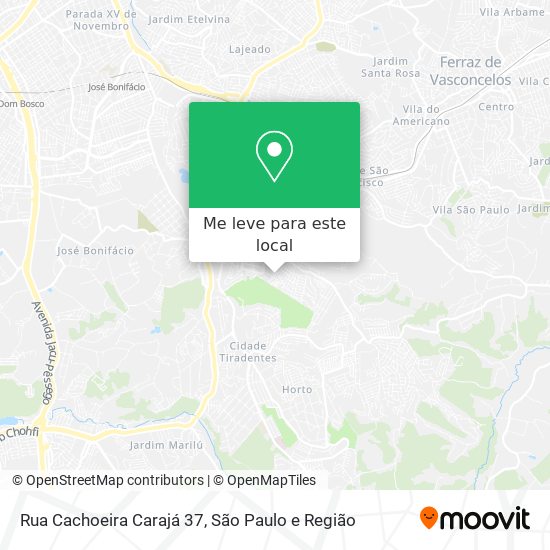 Rua Cachoeira Carajá 37 mapa