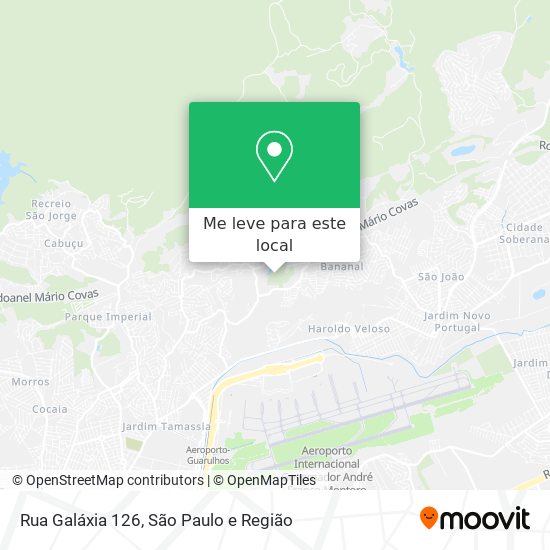 Rua Galáxia 126 mapa