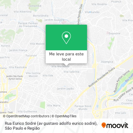 Rua Eurico Sodré (av gustavo adolfo eurico sodré) mapa