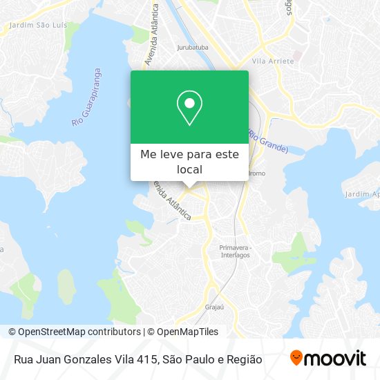 Rua Juan Gonzales Vila 415 mapa