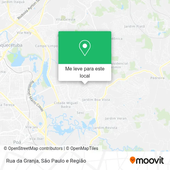 Rua da Granja mapa