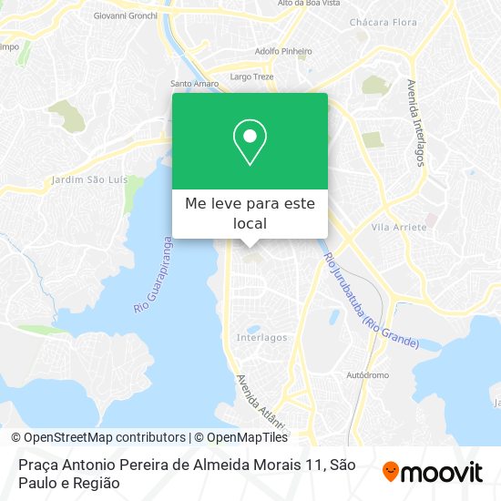 Praça Antonio Pereira de Almeida Morais 11 mapa