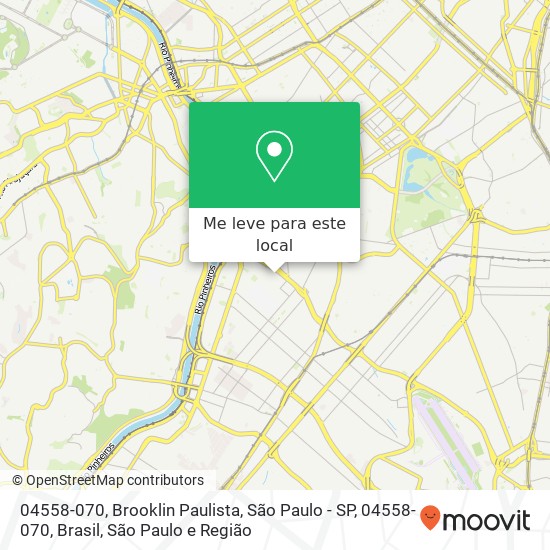 04558-070, Brooklin Paulista, São Paulo - SP, 04558-070, Brasil mapa