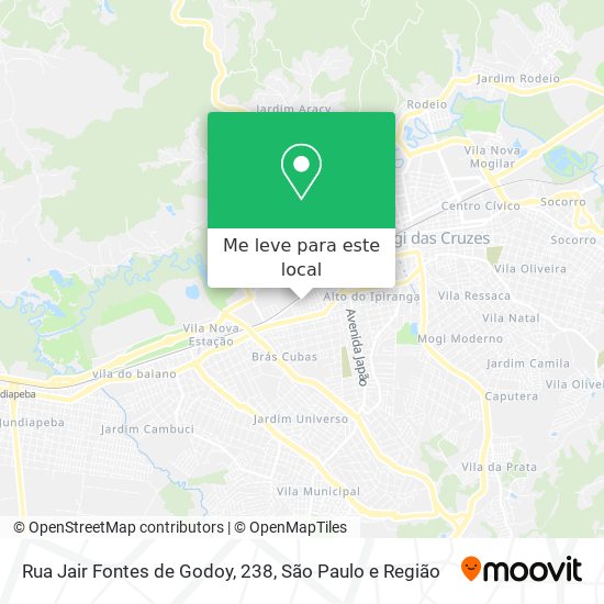 Rua Jair Fontes de Godoy, 238 mapa