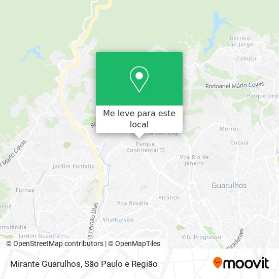 Mirante Guarulhos mapa