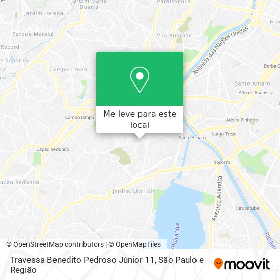 Travessa Benedito Pedroso Júnior 11 mapa