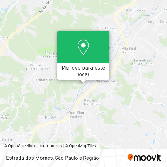 Estrada dos Moraes mapa