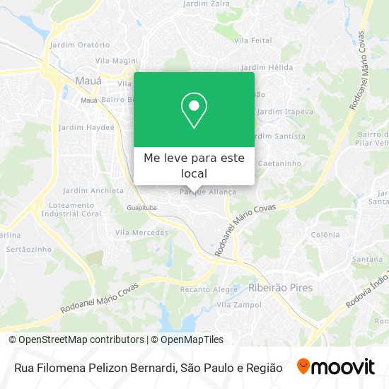 Rua Filomena Pelizon Bernardi mapa