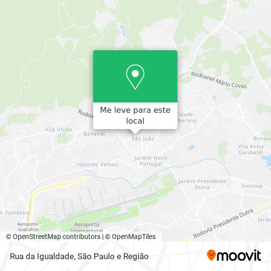 Rua da Igualdade mapa