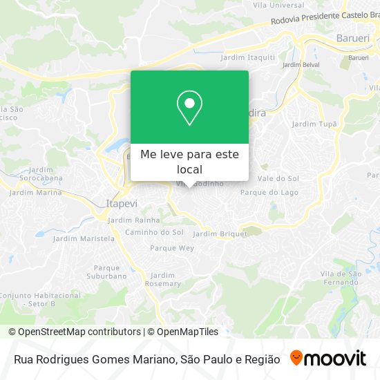 Rua Rodrigues Gomes Mariano mapa