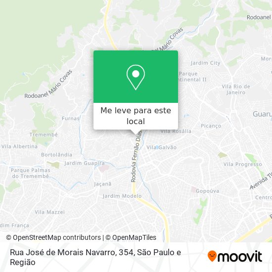 Rua José de Morais Navarro, 354 mapa