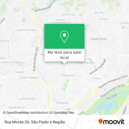 Rua Morás 26 mapa