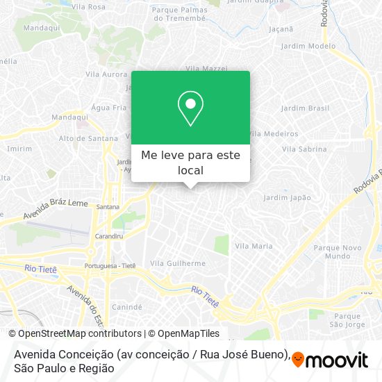 Avenida Conceição (av conceição / Rua José Bueno) mapa