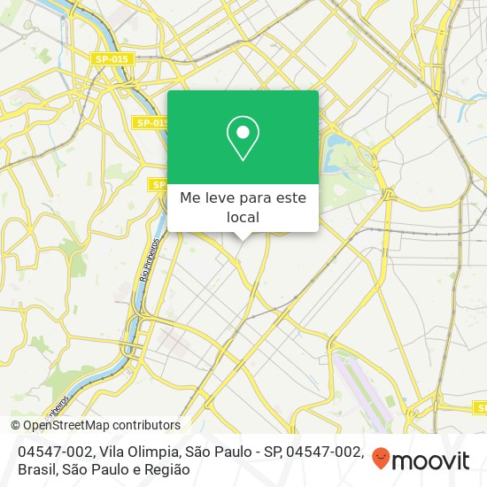 04547-002, Vila Olimpia, São Paulo - SP, 04547-002, Brasil mapa