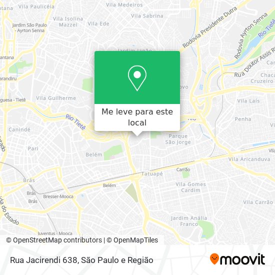 Rua Jacirendi 638 mapa