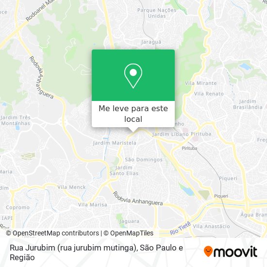 Rua Jurubim (rua jurubim mutinga) mapa