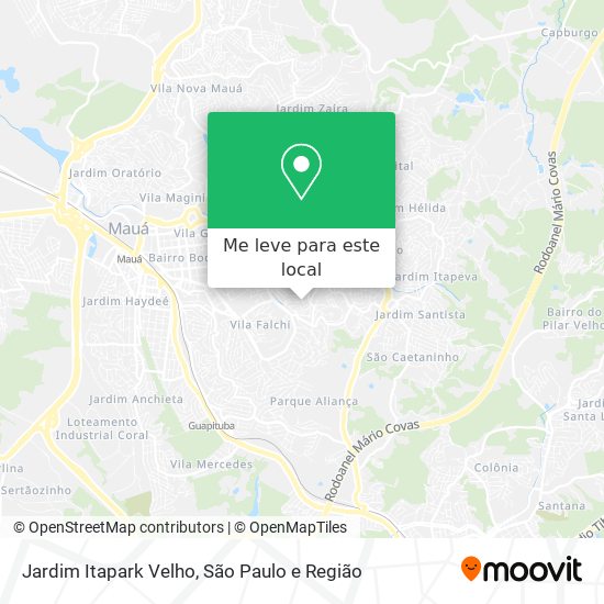 Jardim Itapark Velho mapa