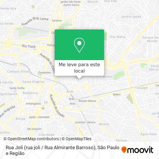 Rua Joli (rua joli / Rua Almirante Barroso) mapa