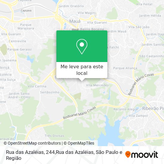 Rua das Azaléias, 244,Rua das Azaléias mapa
