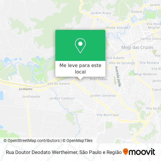 Rua Doutor Deodato Wertheimer mapa