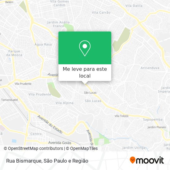 Rua Bismarque mapa